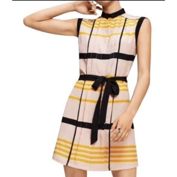 Jason Wu for Target Sleeveless Striped Pleated Sz Medium Dress - Picture 5 of 13